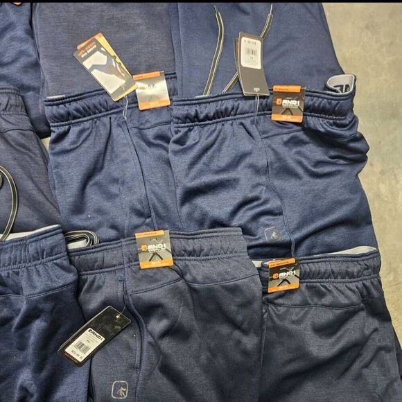 AND1 Basketball Pants Blue Pockets Media Pocket Adjustable Waist and Cuff Differ - Picture 8 of 10